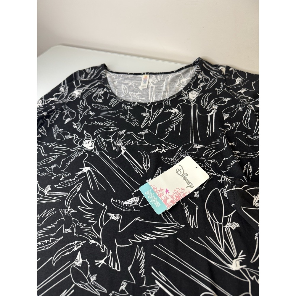 Disney LuLaRoe Maleficent Evil Villain Lynnae Shirt Size Small New With Tags